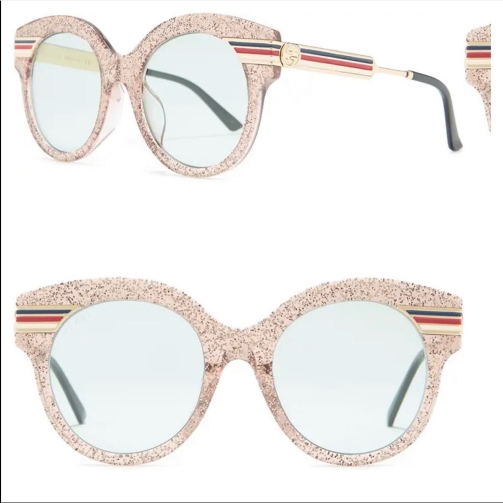 Gucci stripe cat eye sunglasses